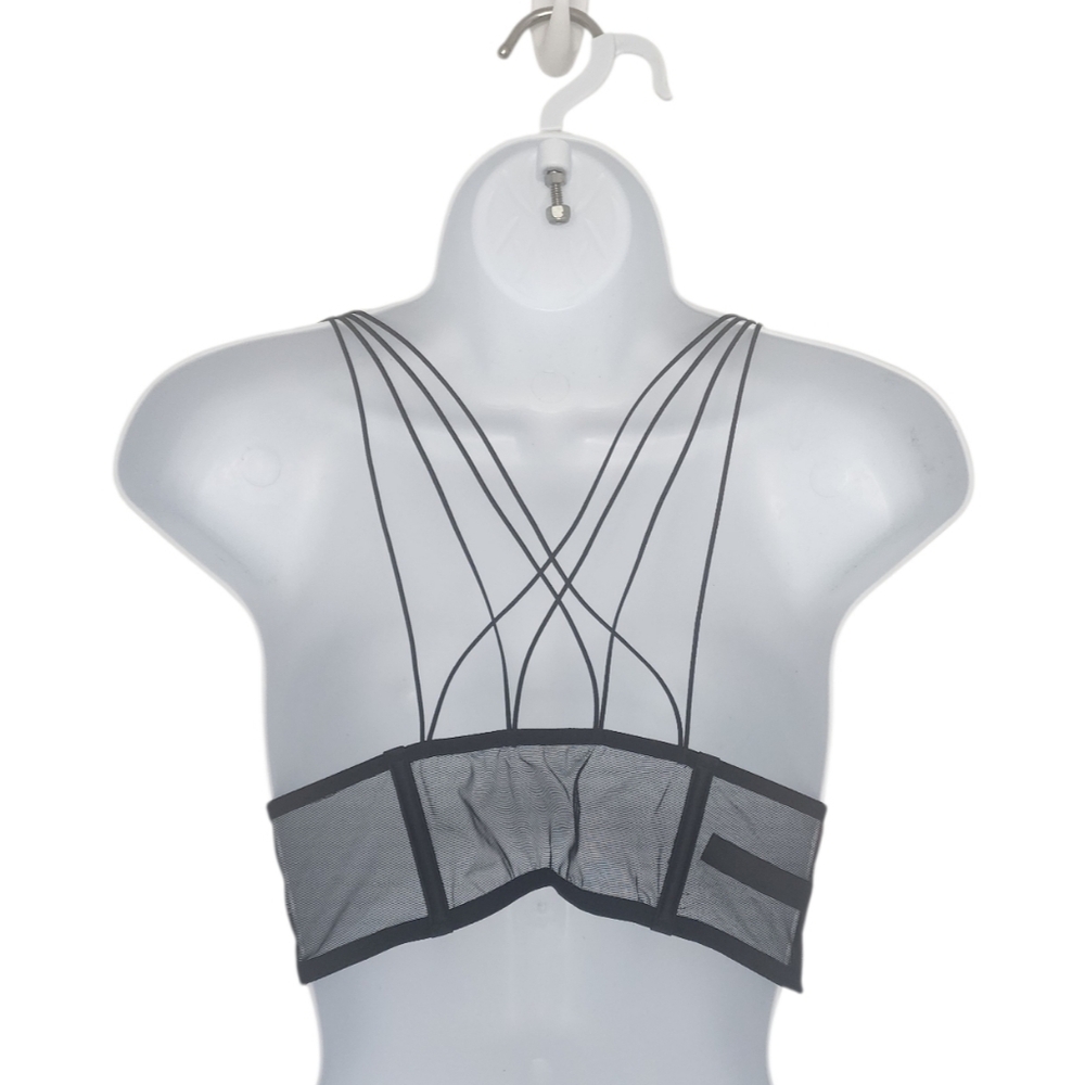 Victoria's Secret Luxe Lingerie Starburst Long Line Triangle Bra Black Medium. - Picture 6 of 10